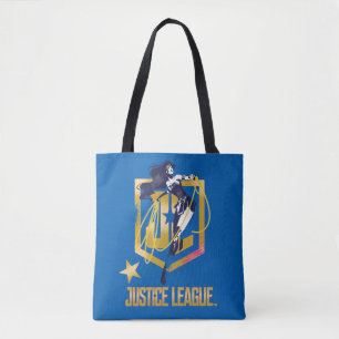 Justizielle Liga Wonder Woman JL Logo Pop Art Tasche