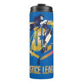 Justizielle Liga | Wonder Woman JL Logo Pop Art Thermosbecher (Vorderseite)