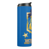Justizielle Liga | Wonder Woman JL Logo Pop Art Thermosbecher (Nach links gedreht)