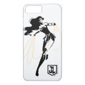 Justizielle Liga | Wonder Woman mit Lasso Pop Art Case-Mate iPhone Hülle (Rückseite)