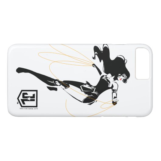 Justizielle Liga | Wonder Woman mit Lasso Pop Art Case-Mate iPhone Hülle (Rückseite (Horizontal))