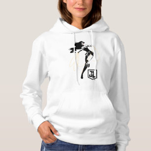 Justizielle Liga   Wonder Woman mit Lasso Pop Art Hoodie