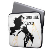 Justizielle Liga | Wonder Woman mit Lasso Pop Art Laptopschutzhülle (Vorderseite Links)