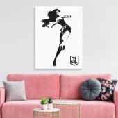 Justizielle Liga | Wonder Woman mit Lasso Pop Art Leinwanddruck (Insitu (Wohnzimmer))