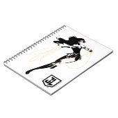 Justizielle Liga | Wonder Woman mit Lasso Pop Art Notizblock (Linke Seite)