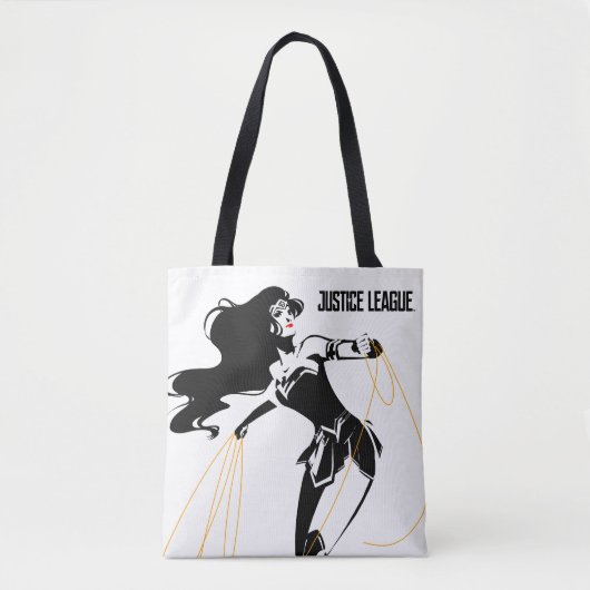 Justizielle Liga | Wonder Woman mit Lasso Pop Art Tasche (Vorderseite)