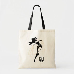 Justizielle Liga   Wonder Woman mit Lasso Pop Art Tragetasche