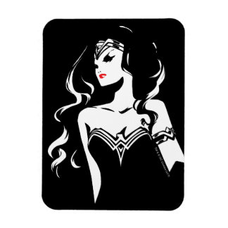 Justizielle Liga | Wonder Woman Noir Pop Art Magnet