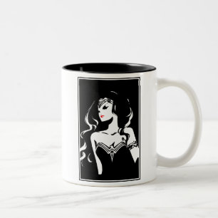 Justizielle Liga   Wonder Woman Noir Pop Art Zweifarbige Tasse
