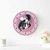 Justizielle Liga | Wonder Woman Profile Pop Art Große Wanduhr (Zuhause)