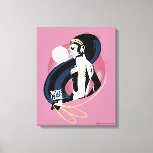 Justizielle Liga   Wonder Woman Profile Pop Art Leinwanddruck