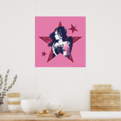 Justizielle Liga | Wonder Woman & Stars Pop Kunst Poster (Küche)