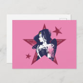 Justizielle Liga | Wonder Woman & Stars Pop Kunst  Postkarte (Vorne/Hinten)