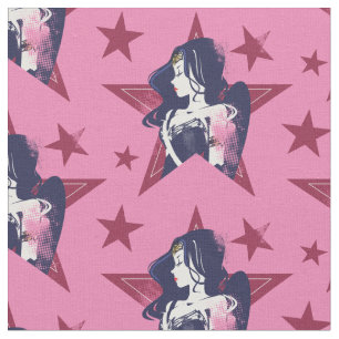 Justizielle Liga   Wonder Woman & Stars Pop Kunst  Stoff
