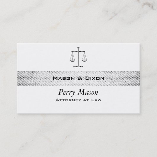 Justizielle Skala mit QR-Codes Visitenkarte (Vorderseite)