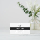 Justizielle Skala mit QR-Codes Visitenkarte (Stehend Vorderseite)