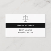 Justizielle Skala mit QR-Codes Visitenkarte (Vorderseite)