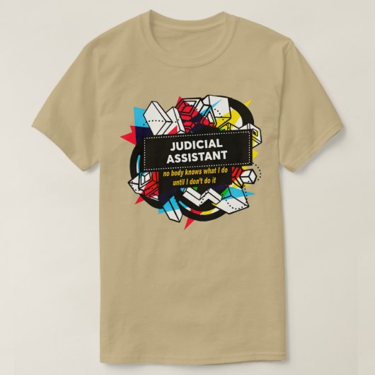 JUSTIZIELLE UNTERSTÜTZUNG T-Shirt (Design vorne)