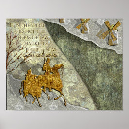 Justizielle Weisheit - Warren auf dem Geist des Ge Poster