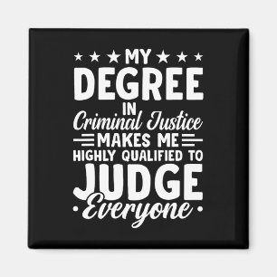 Justizieller Abschluss - Abschluss in Strafjustiz Magnet