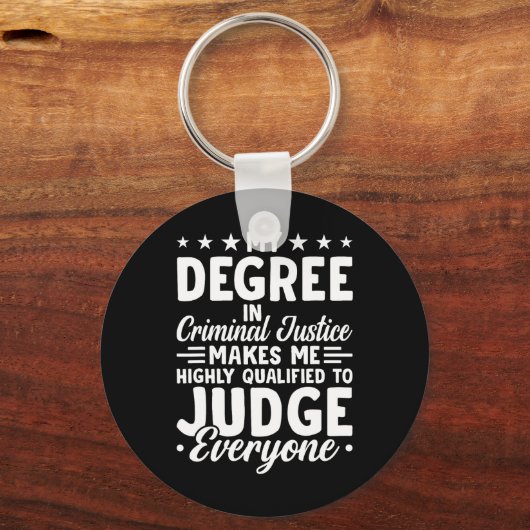 Justizieller Abschluss - Abschluss in Strafjustiz Schlüsselanhänger (Vorderseite)