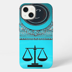 JUSTIZKANZLEI, ANWALT Monogramm blau iPhone Hülle