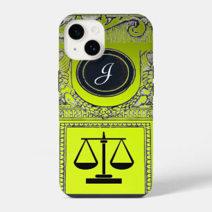 JUSTIZKANZLEI, ANWALT Monogramm Gelb iPhone 14 Hülle