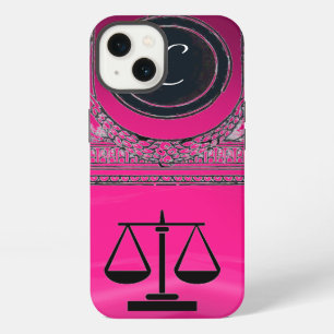 JUSTIZKANZLEI, ANWALT Monogramm Pink iPhone Hülle