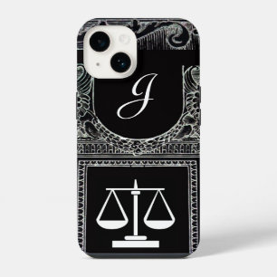 JUSTIZKANZLEI,ANWALT Monogramm Schwarz iPhone Hülle