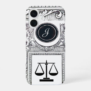 JUSTIZKANZLEI,ANWALT Monogramm Weiß iPhone 16 Hülle