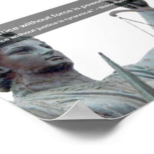 Justizposter Poster (Ecke)