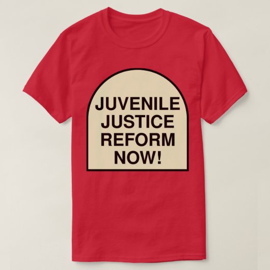 Justizreform im Jugendbereich jetzt T-Shirt (Design vorne)