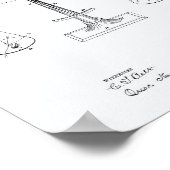 Justizskala 1885 Patentart - Weißbuch Poster (Ecke)