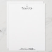 Justizskala Briefkopf (Vorne/Hinten)