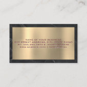 Justizskala | Gold und Marmor Visitenkarte (Rückseite)