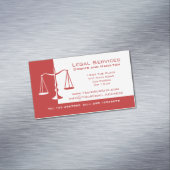 Justizskala Magnetische Visitenkarte (Beispiel)