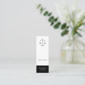 Justizskala Mini Visitenkarte (Stehend Vorderseite)