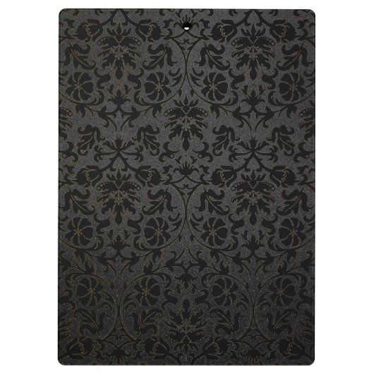 Justizskala - Monogramm rosa Glitzer Klemmbrett (Rückseite)