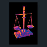 Justizskala Schönes Gesetz Art Deco Poster<br><div class="desc">Skala der Gerechtigkeit leuchtend kontrastierenden Farben,  um den Brennpunkt auf den Waagen der Gerechtigkeit. Dieses faszinierende Design ist perfekt,  um die Studentenwohnheime,  Studentinnen und Unis aus der Wirtschaft oder Rechtsanwaltskanzleien zu dekorieren. Wiege die Wahrheit mit diesem Meisterwerk ab!</div>
