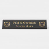 Justizskala Schreibtischnamensplakette (Vorderseite )