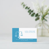 Justizskala Visitenkarte (Stehend Vorderseite)