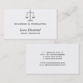 Justizskala Visitenkarte (Vorne/Hinten)