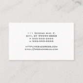 Justizskala Visitenkarte (Rückseite)