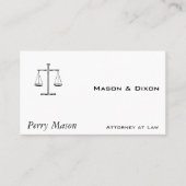 Justizskala Visitenkarte (Vorderseite)