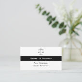 Justizskala Visitenkarte (Stehend Vorderseite)