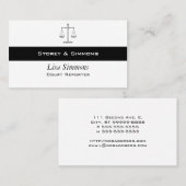 Justizskala Visitenkarte (Vorne/Hinten)