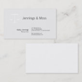 Justizskala Visitenkarte (Vorne/Hinten)