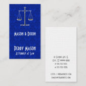 Justizskala Visitenkarte (Vorne/Hinten)