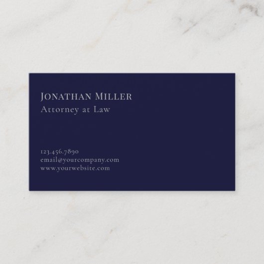 Justizskala Visitenkarte (Vorderseite)