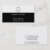 Justizskala Visitenkarte (Vorne/Hinten)